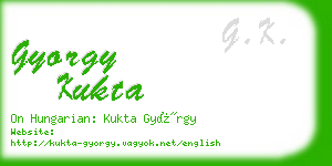 gyorgy kukta business card